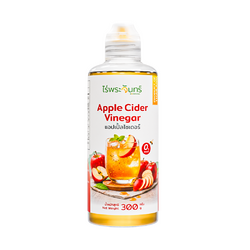 แอปเปิ้ลไซเดอร์ Apple Cider Vinegar 300g สกัดด้วยวิธีธรรมชาติ 0 calorie ไร่พระจันทร์ (AppleCider ACV)